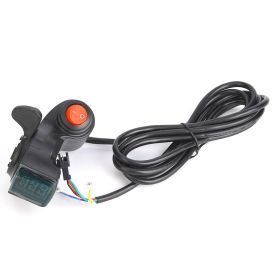 Electric Bike Thumb Throttle LCD Display Digital Battery Voltage Power Switch for Electric Vehicle