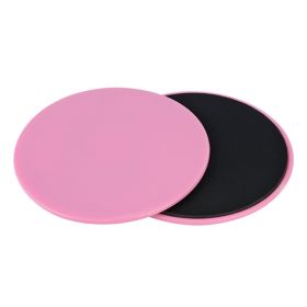 2PCS Exercise Sliding Gliding Disc Fitness Core Slider Sport Full Body Workout (pink)