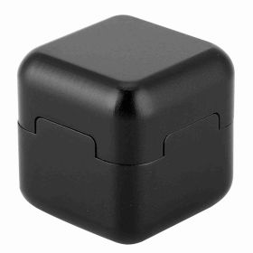 Aluminum Portable Mini Magnetic Cue Tip Chalk Holder Billiard Pool Chalks Carrier (Black)