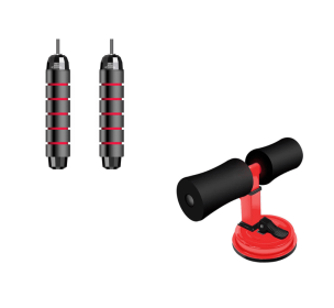 Sit Up Bar Trainer (Option: Red set)