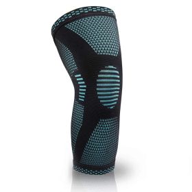 Sports Knee Pads Knitted Sports Knee Pads (Option: Green-S)