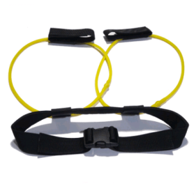 Fitness Women Booty Butt Band Resistance Bands Adjustable Waist Belt Pedal Exerciser For Glutes Muscle Workout Free Bag (Option: Yellow-10 pounds)