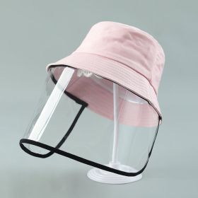 Child Protection Products Hot Buy Anti-spitting Protective Hat Dustproof Cover Kids Boys Girls Fisherman Hat (Option: No pink-50cm)