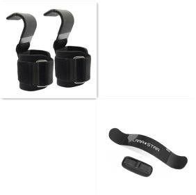 Fitness hook wrist guard (Option: Black Set-1pair)