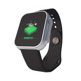 Usb Charging Fitness Tracker Bluetooth 4.0 Heart Rate Monitor Led Digital Sport Smart Watch For Andorid IOS 1.44 Inch Wristband (Color: 2, Ships From: China)