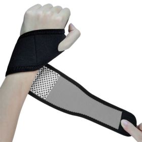 Protective Hand Wrist Bandages Wraps for Fitness Office Pain Relief (Color: Black & Gray, Type: Sports Protective Gear)