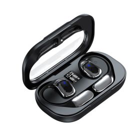 Ear-Hook Noise-Cancelling Wireless Earbuds Game Headset (Color: Black, Type: Style B)