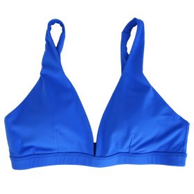 1Pc/3Pcs Women Deep V-Neck Sports Bras U-Shaped Back Sport Bras Padded Strappy Crop Open Back Low Impact Bras Sexy Fitness Tank Tops with Removable Pa (Color: 1PcOrange+1PcBlue+1PcWhite, size: L)